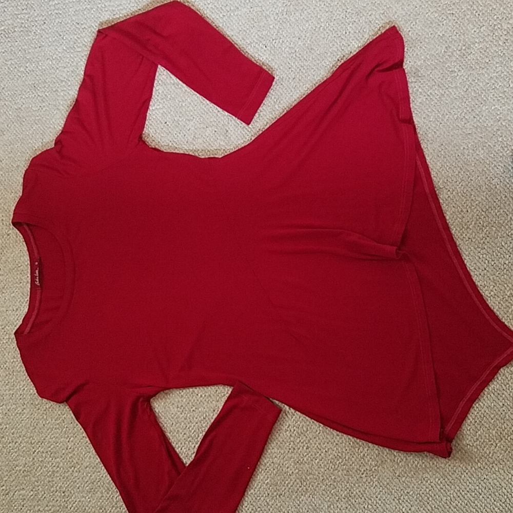 Swingy top, Size S, Red, Rayon
